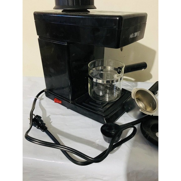 Mr. Coffee Espresso Cappuccino Maker Black Model ECM2 Makes 4 Cups Tested - Picture 2 of 6